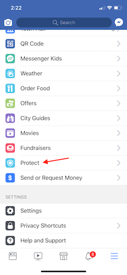 Onavo link in Facebook for iOS (Gizmodo)